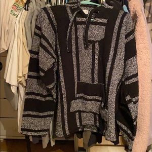 Black and white hoodie